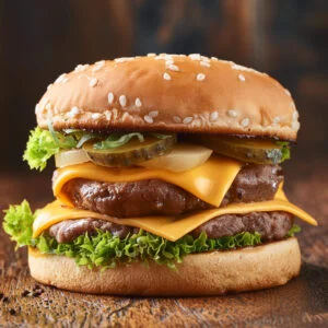 double cheese burger