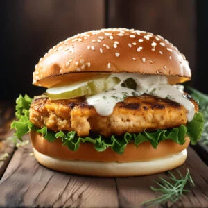 grilled chicken burger